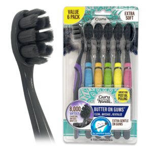 GuruNanda Butter on Gums Charcoal Toothbrush -