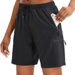 SANTINY Women's 5''/ 7''/9'' Hiking Cargo Shorts