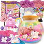 Unicorn Terrarium Crafts Kit for Kids-LED Night