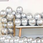 12 Inch 100 Pcs Latex Metallic Chrome Balloons
