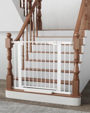 Cumbor 29.7-40.6" Baby Gate for Stairs, Mom's