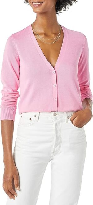 Amazon Essentials Women's Lightweight V-Neck