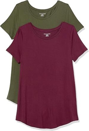 Amazon Essentials Women's Short-Sleeve Scoopneck