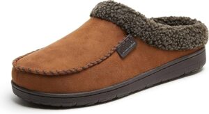 Dearfoams Mens Indoor/Outdoor Breathable Memory