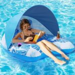 【Upgraded】 Pool Floats Adult with Canopy, XL