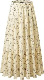 NASHALYLY Women's Chiffon Elastic High Waist