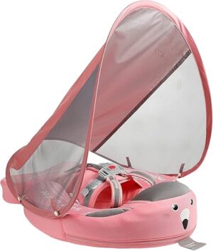 Mambobaby Float Baby Swim Float with Canopy,