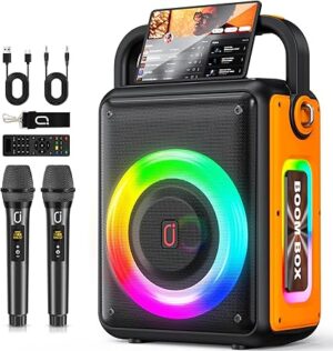 Karaoke Machine for Adults and Kids with 2