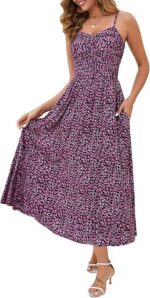 Annebouti Women 2025 Summer Spring Ruched Maxi