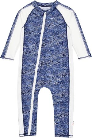 SwimZip Boys' Long-Sleeve UPF 50+ Swimsuit for