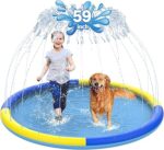 59" Non-Slip Splash Pad for Kids and Dog, Thicken