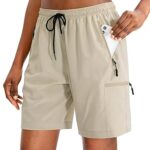 SANTINY Women's 5''/ 7''/9'' Hiking Cargo Shorts