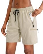 SANTINY Women's 5''/ 7''/9'' Hiking Cargo Shorts