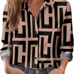 Zeagoo Button Down Shirts for Women Dressy Floral