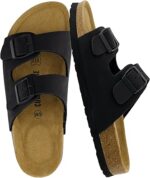 CUSHIONAIRE Lane Cork Footbed Sandals for Women –