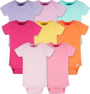 Onesies Brand baby-girls 8-pack Short Sleeve Mix