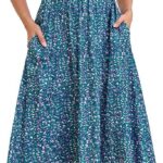 Annebouti Women 2025 Summer Spring Ruched Maxi