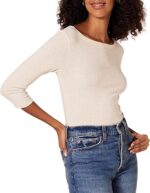Amazon Essentials Women's Slim-Fit 3/4 Sleeve