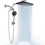 Veken Wide Rain Shower Head with 6 Modes Handheld