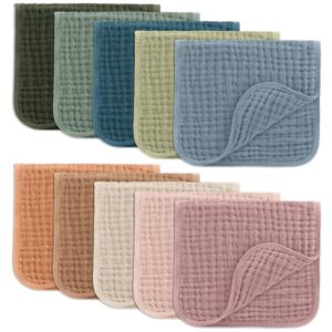 Comfy Cubs Muslin Burp Cloths 20" x 10", Pack of