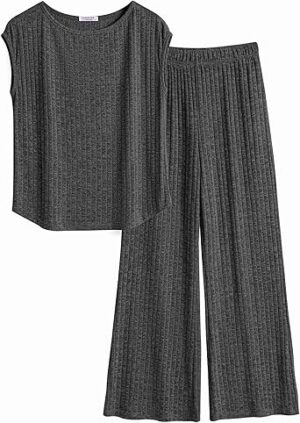 Ekouaer 2 Piece Lounge Sets for Women Matching