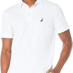 Nautica Men's Short Sleeve Solid Stretch Cotton