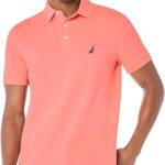 Nautica Men's Short Sleeve Solid Stretch Cotton