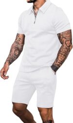 Babioboa Men's Short Sleeve Polo Shirt & Shorts