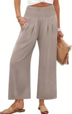 ANRABESS Womens Pants Wide Leg High Waisted