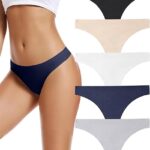 voenxe Seamless Women Underwear Thongs,No Show
