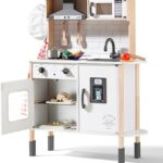 Tiny Land Play Kitchen for Kids, Wooden Kids Play