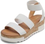 DREAM PAIRS womens Open Toe Casual Platform