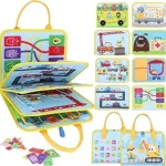 VisionX Toddler Felt Busy Book Portable