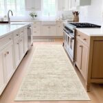 Washable Runner Rug, 2'6" x 8' Non-Slip Kitchen