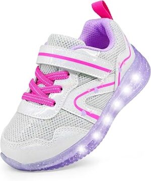 YESKIS Toddler Boys Girls Light Up Shoes LED