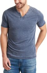 Lucky Brand Men's Venice Burnout Notch Neck
