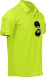 ZITY Mens Polo Shirt Short Sleeve Sports Tactical