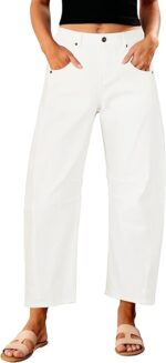 GRAPENT Barrel Jeans for Women Trendy High