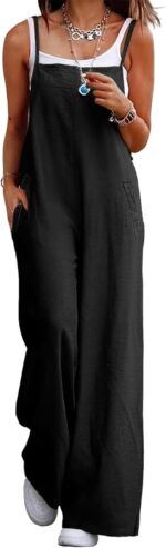 YESNO Women's Summer Boho Casual Jumpsuits Wide