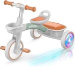 SEREED Colorful Lighting Toddler Tricycle for 2-5
