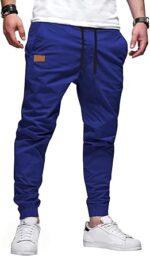 JMIERR Mens Casual Joggers Pants - Cotton