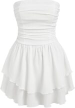 CIDER Women's Summer Cocktail Dress - Tube Ruched