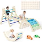 Pikler Triangle Set with Cushion, Montessori