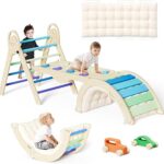Pikler Triangle Set with Cushion, Montessori