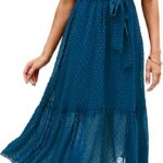 BTFBM Women Summer Bohemian Floral Casual Wrap V