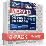 BNX TruFilter 20x20x1 MERV 13 (4-Pack) AC Furnace