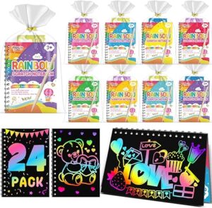 Scratch Art Party Favors for Kids: 24 Pack
