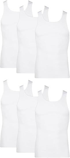 Hanes Men's Tank Top Undershirt Pack, Cool &