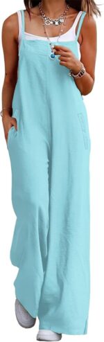 YESNO Women's Summer Boho Casual Jumpsuits Wide