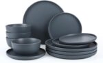 Famiware Dawn Plates and Bowls Sets, 12 Pieces